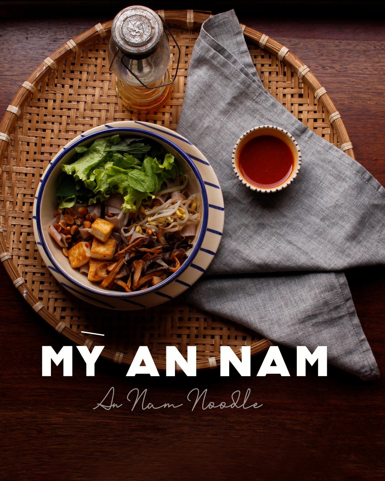 An Nam noodle and a healthy lunch,